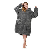 Oversized Sherpa Blanket Hoodie, Warm and Cozy Wearable Hooded Sweatshirt Blanket for Adult Men Women Teen's | Women's Cardigan