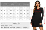 Women Jumper Dress Long Sleeve Knitted Sweater Dress Casual Tunic Pullover Knitwear Solid Round Neck A-Line Mini Sweater Dresses