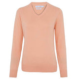 Knitwear Womens Pure Cotton V-Neck Jumper | Original Brand