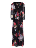 Women's Floral Chiffon Gown | Women's Evening Gowns