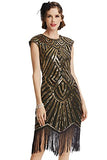 Women's Flapper Dresses 1920s Beaded Fringed Great Gatsby Dress