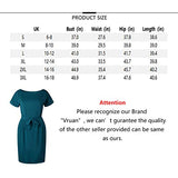 Floral Dresses for Women Long Sleeve A-line Pleated Casual Dresses Tunic T-Shirt Dresses for Women | Original Brand