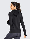 Women's Zip Up Hooded Workout Jackets Slim Fit Sports Running Track Hoodies with Thumbholes | Original Brand