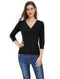 Women's 3/4 Sleeve Button Down Sweater Cardigan | Women's Cardigan