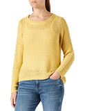 ONLY Women's ONLGEENA XO L/S Pullover KNT NOOS Sweater, Straw, XS | Women's Sweaters