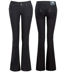 Womens Black Slim Fit Denim Bootcut Jeans Size 8 to 14 | Women's Jeans