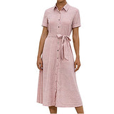 Summer Dresses for Women, Ladies Fashion Summer Halter Sleeveless Print Sexy Casual Sling Long Dress Party UK Size | Women's Work Dresses