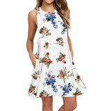 Sexy Dreesses for Women, Womens Beach Dresses for Summer Daisy Print Skirt Sleeveless Cute Mini Beach Dress | Original Brand