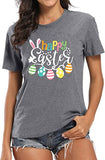 Happy Easter Shirts for Women Easter Bunny T-Shirt Rabbit Graphic Tees Easter Egg Holiday Shirt Tops | Original Brand | Women's Tops and Blouses