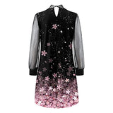 Women's Dress Ladies Sexy High Neck Sparkly Dresses Corset Mini Dress Long Sleeve Mesh Pencil Dress Slim Fit For Party Club Night Maxi Fancy Cocktail Dress Dress | Original Brand | Women's Cocktail Dresses