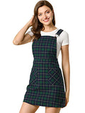 Women's Christmas Costume Adjustable Strap Above Knee Overall Dress Suspender Skirt