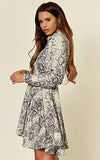 Women Luxe Satin Shirt Dress - Ladies Casual Work Office Long Sleeve Blouse Mini Dress | Women's Work Dresses
