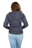 Ladies Hoodie Zip Up Plain Womens Sweatshirt Fleece Full Zipper Hooded Long Sleeve Zipped Top