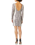 Women's Emery Long Sleeve Stretch Sequin Midi Sheath Dress | Women's Club Dresses