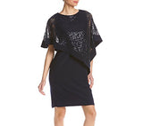 Women's Plus Size Short Laced Poncho Dress Large | Women's Cocktail Dresses