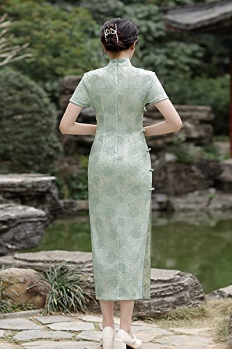 Womens Short Sleeve Chinese Traditional Cheongsam Dress Qipao | Original Brand