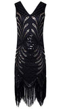 Art Deco Flapper Gatsby Party Glamour Sequin Fringe Dress