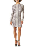 Women's Emery Long Sleeve Stretch Sequin Midi Sheath Dress