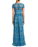 Women's Lace Short Sleeve Gown