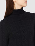 Black Fisherman Cable Turtleneck Sweater - Ae Store | Women's Jumpers