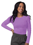 Lavender Scrubs for Ladies - Long Sleeve Comfort Underscrub Tee - SIVVAN Womens Fall Fashion | Women's Tops and Blouses