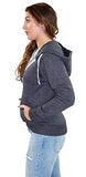 Ladies Hoodie Zip Up Plain Womens Sweatshirt Fleece Full Zipper Hooded Long Sleeve Zipped Top