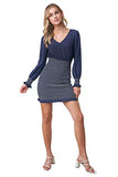 Women's Smocked Skirt Long Sleeve Mini Dress Casual | Original Brand | Women's Maxi Dresses