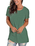 Womens T Shirts Short Sleeve Crewneck Loose Casual Summer Tees Basic Tops S-2XL | Original Brand | Women's Tops and Blouses