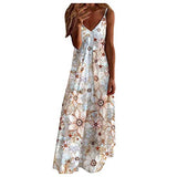 Summer Dress For Women Plus Size Sleeveless Casual Printing Sundress Party Long Dress Sundresses | Original Brand