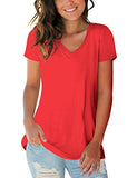 Womens Tops V Neck Tee Casual Short Sleeve and Long Sleeve T Shirts | Women's Tops and Blouses