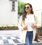 Women's Cardigan Button Down Cable Knit Long Sleeve Chunky with Pocket Oversize Knitwear Loose Sweater Outwear | Women's Cardigan