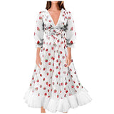 Strawberry Midi Dresses for Women UK