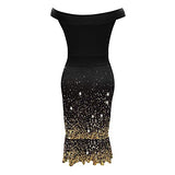 Women Slit Ruffles Hem Embroidery Lace Floral Pattern Short Sleeve Slimming Sexy Casual Party Night Club Dress | Women's Casual Dresses