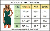 Women's Elegant Spaghetti Straps Deep V Neck Sleeveless Bodycon Party Dress