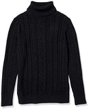 Black Fisherman Cable Turtleneck Sweater - Ae Store | Women's Jumpers