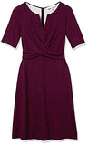 Women's Half Sleeve Front Twist Fit & Flare Dress | Women's Work Dresses