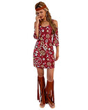 Women Strapless Floral Bandage Fringe Dress Set