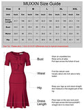 Women's Retro 1950s Style Short Sleeve Formal Mermaid Dress | Women's Work Dresses