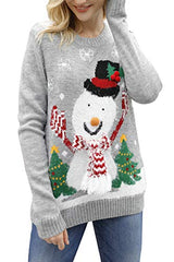 Viottiset Women's Ugly Christmas Sweater Animal Pattern Xmas Pullover Knitted Jumper