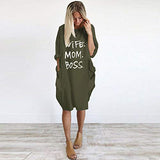 Women Dresses Nice Fashion Ladies Autumn Long Sleeve O-Neck Lovely Print Dress Daily Beach Dress | Original Brand | Women's Casual Dresses