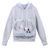 Unisex Women Pet Cat Dog Holder Carrier Hoodie Long Sleeve Big Pouch Kangaroo Sweatshirt | Original Brand