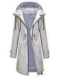 Women's Raincoats Windbreaker Rain Jacket Waterproof Outdoor Hooded Trench Coats