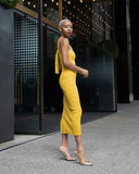 Women's Citronelle Strappy Rib Midi Dress by @signedblake | Women's Midi Dresses