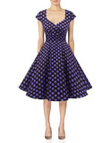 Bbonlinedress Women Vintage Cocktail Party 1950s Retro Rockabilly Swing Dress