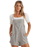 Ink Blue Stripe Wild Pursuit Short Overall - Billabong | Women's Romper & Jumper Suit