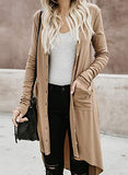 Women's Soft Button Down Knit Long Cardigan with Pockets | Original Brand