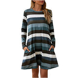 Women's Dress Sweet & Cute Dress Ladies Casual Lapel Seven Points Sleeve Shirt Plaid Tie Bowknot Mid Waist Dress Fancy Cocktail Dress Party Dress Maxi A-line Dress