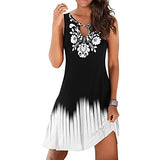 Beach Dresses for Women, Sun Dresses Hawaiian Floral Graphic Summer Casual Sleeveless Dresses Tank Dress | Original Brand