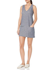 Women's Normandy Stripe Vneck Dress