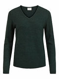 Women's Viril V-Neck L/S Knit Top-Noos Sweater | Original Brand